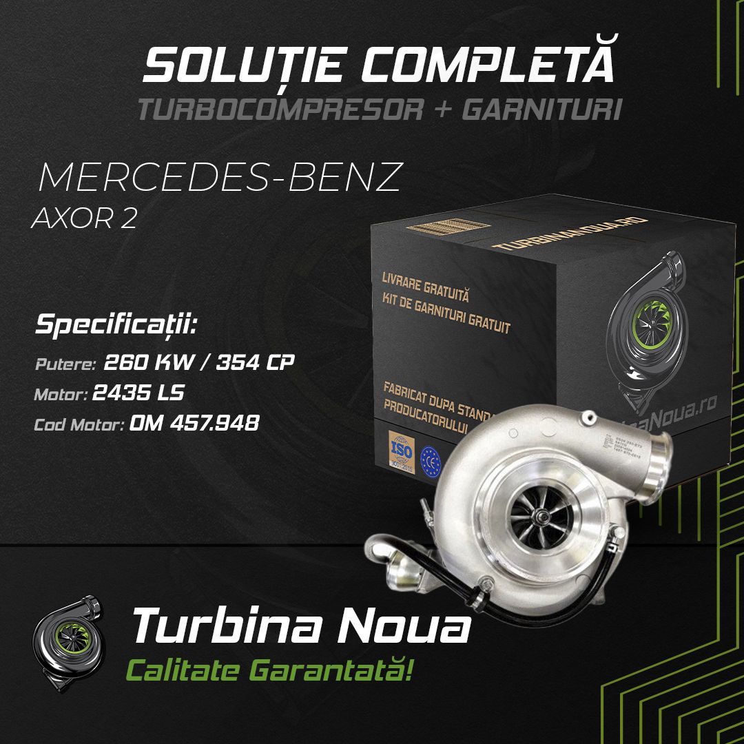 Turbina MERCEDES-BENZ AXOR 2 2435 LS 260 KW / 354 CP Noua - Image 2