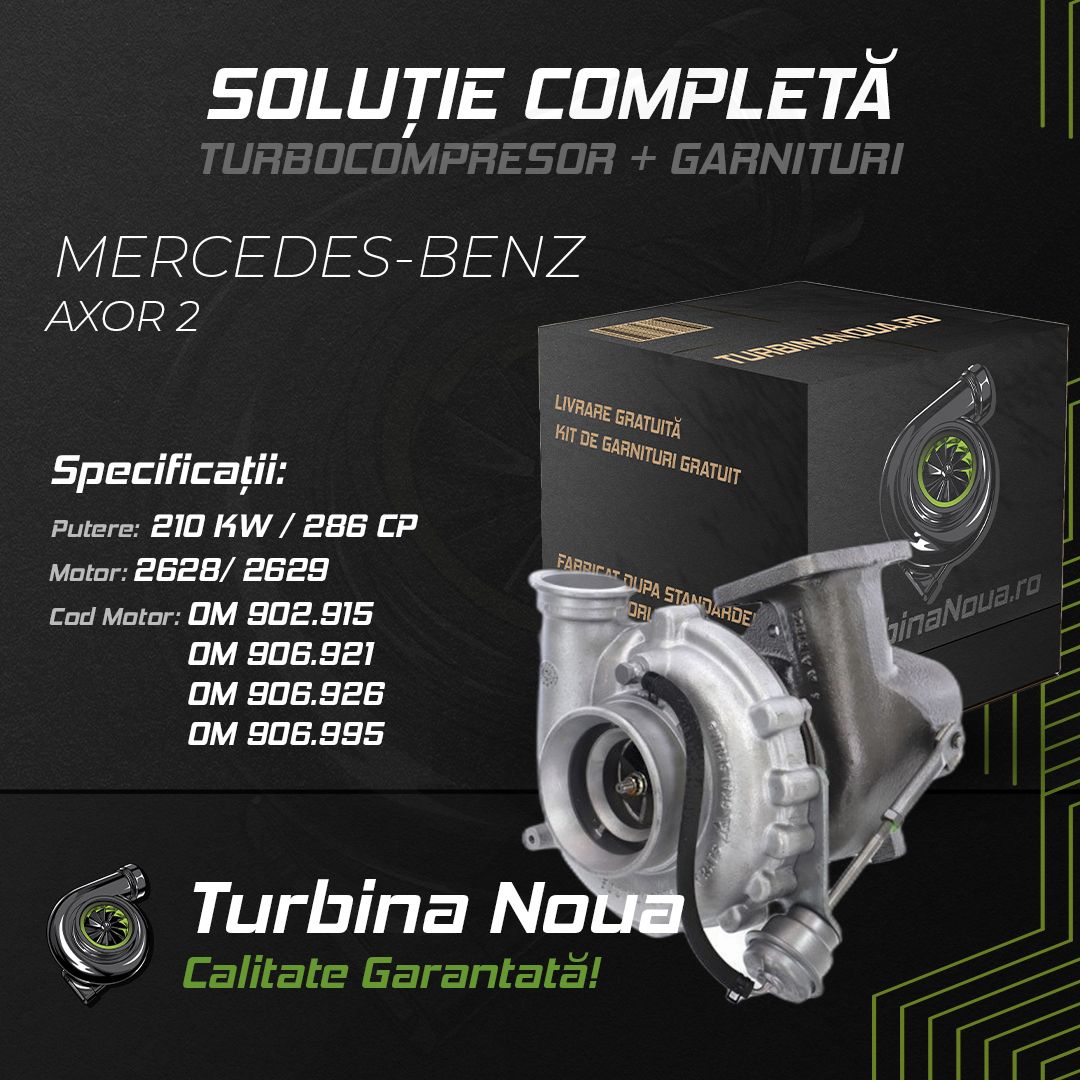 Turbina MERCEDES-BENZ AXOR 2 2628; 2629 210 KW / 286 CP Noua - Image 2