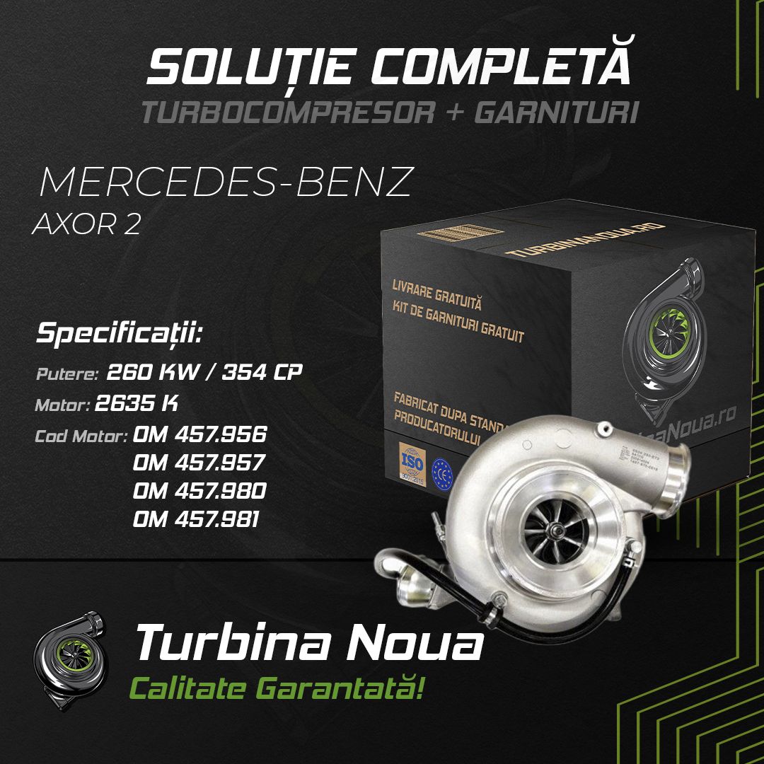 Turbina MERCEDES-BENZ AXOR 2 2635 K 260 KW / 354 CP Noua - Image 2