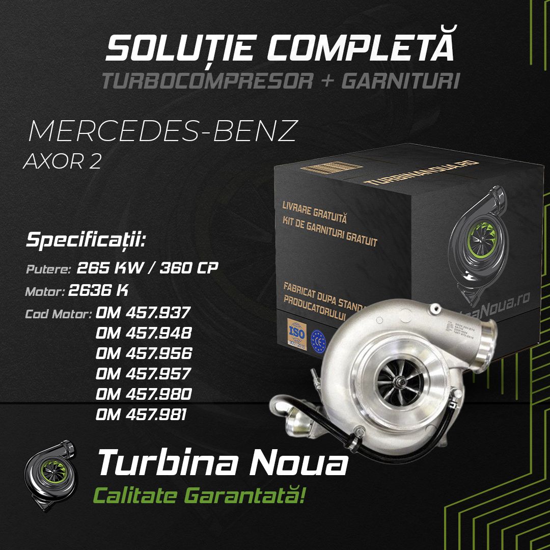 Turbina MERCEDES-BENZ AXOR 2 2636 K 265 KW / 360 CP Noua - Image 2