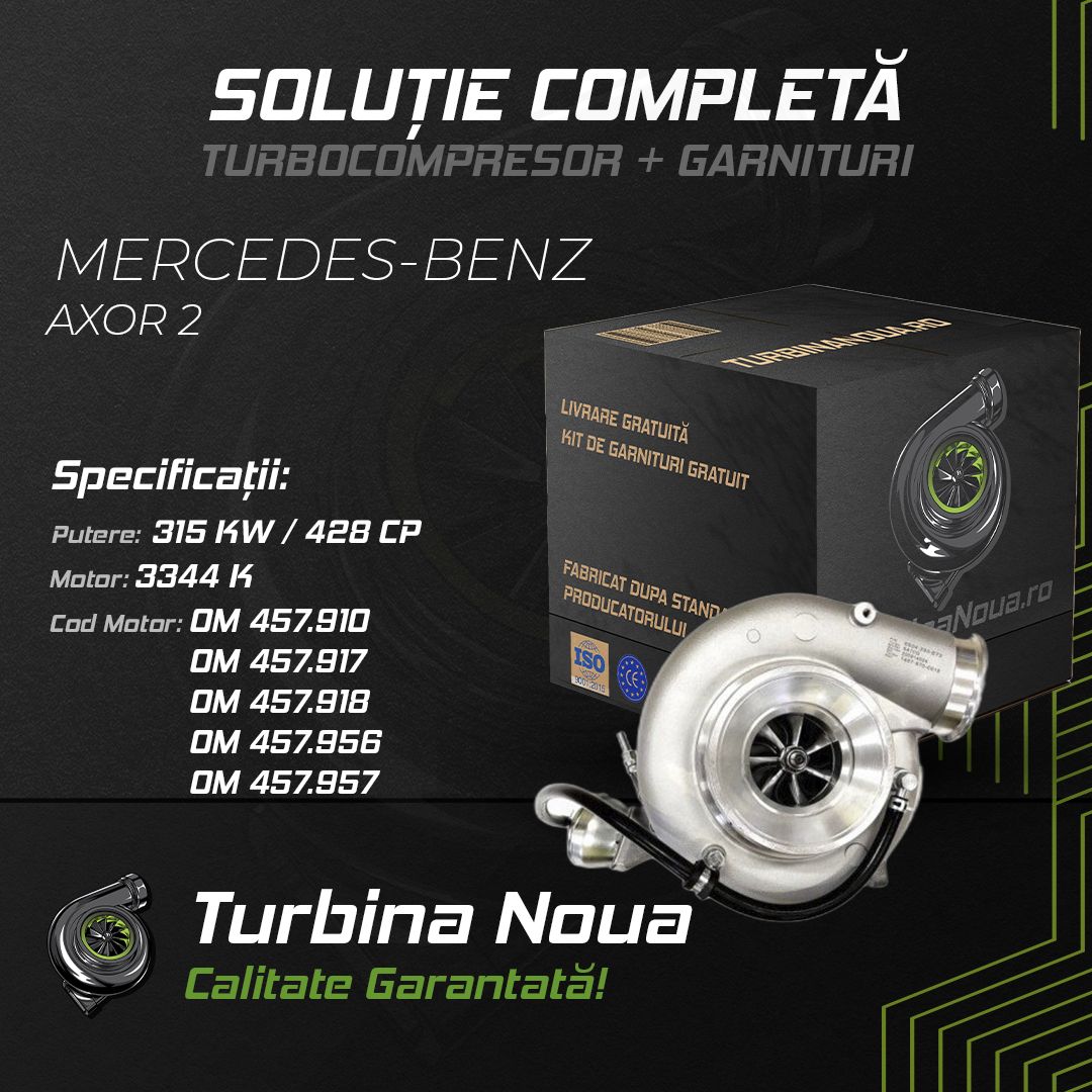 Turbina MERCEDES-BENZ AXOR 2 3344 K 315 KW / 428 CP Noua - Image 2