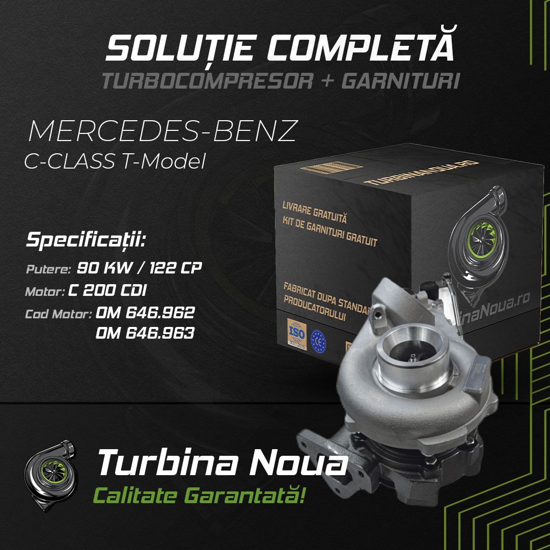 Turbina MERCEDES-BENZ C-CLASS T-Model C 200 CDI 90 KW / 122 CP Noua - Image 2