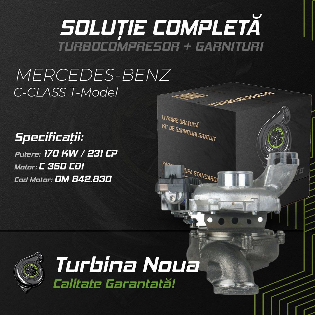 Turbina MERCEDES-BENZ C-CLASS T-Model C 350 CDI 170 KW / 231 CP Noua - Image 2