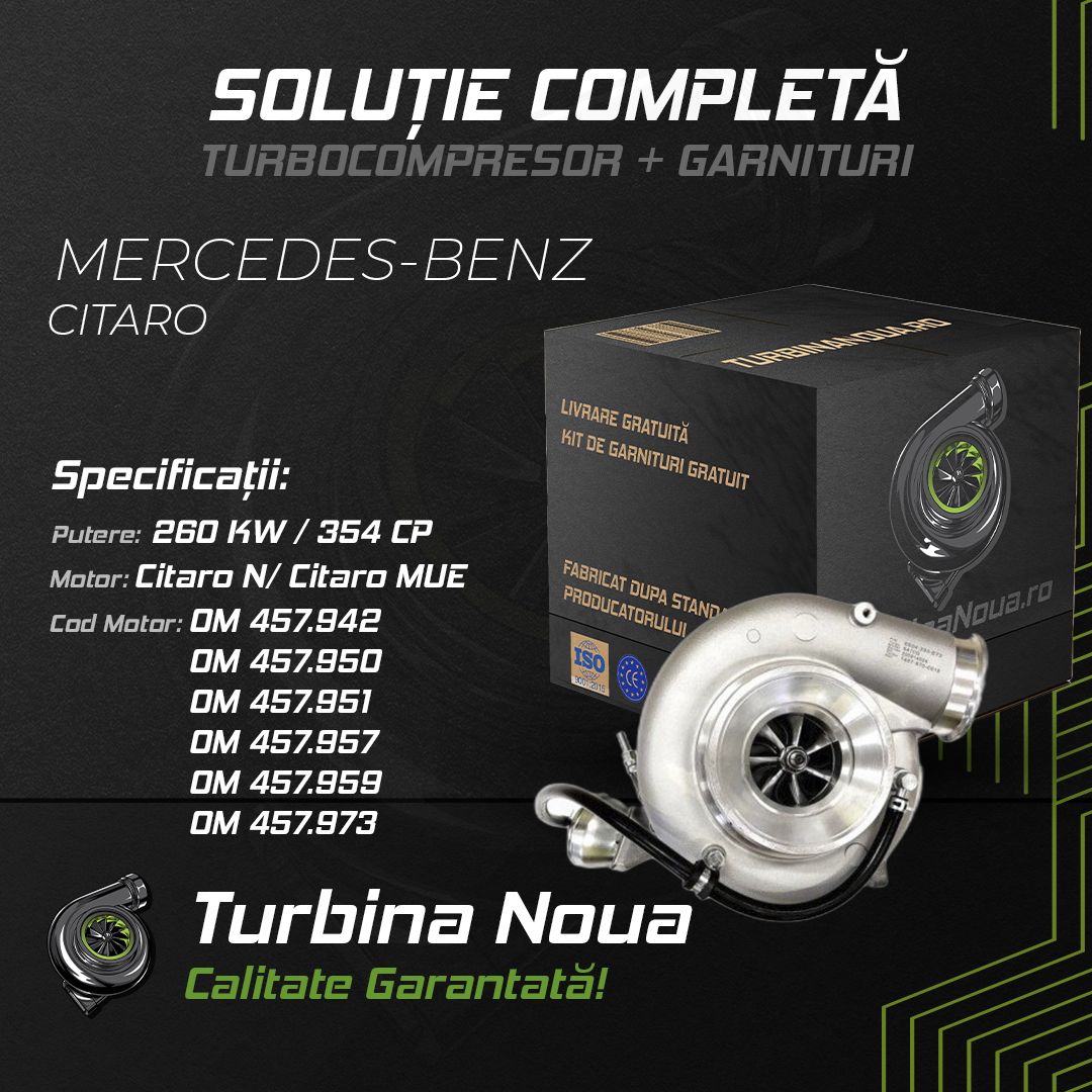 Turbina MERCEDES-BENZ CITARO Citaro N; Citaro MUE 260 KW / 354 CP Noua - Image 2