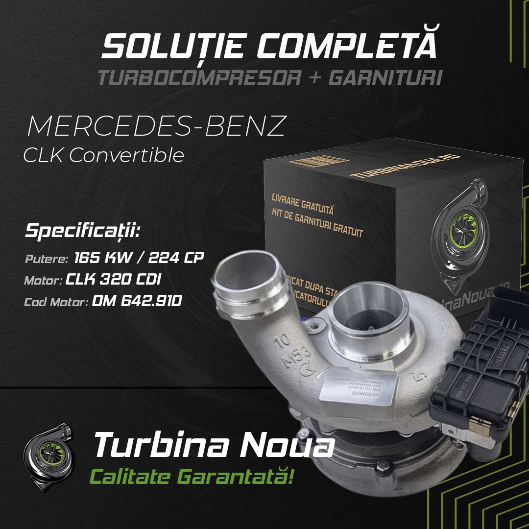 Turbina MERCEDES-BENZ CLK Convertible CLK 320 CDI 165 KW / 224 CP Noua - Image 2