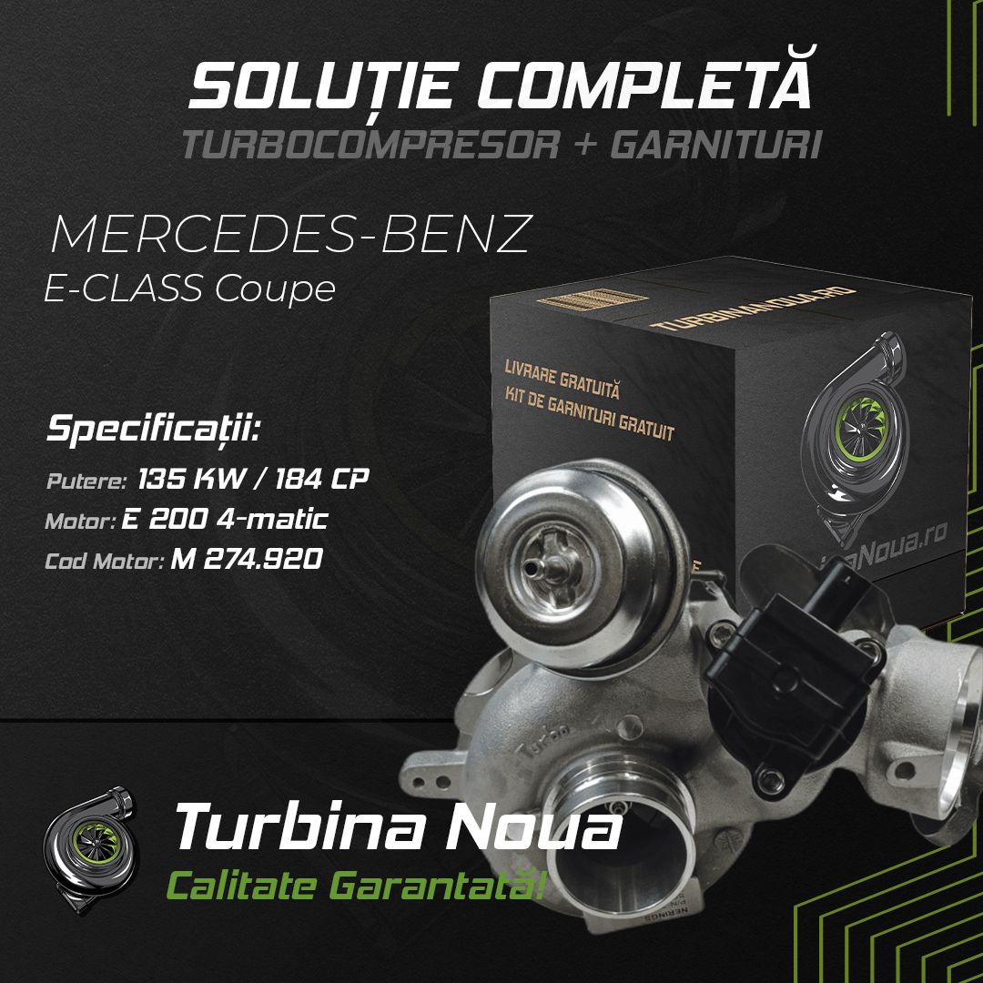 Turbina MERCEDES-BENZ E-CLASS Coupe E 200 4-matic 135 KW / 184 CP Noua - Image 2