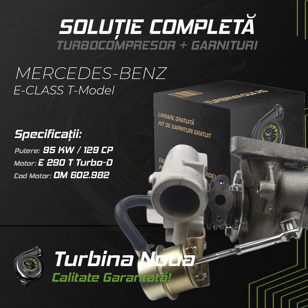 Turbina MERCEDES-BENZ E-CLASS T-Model E 290 T Turbo-D 95 KW / 129 CP Noua - Image 2