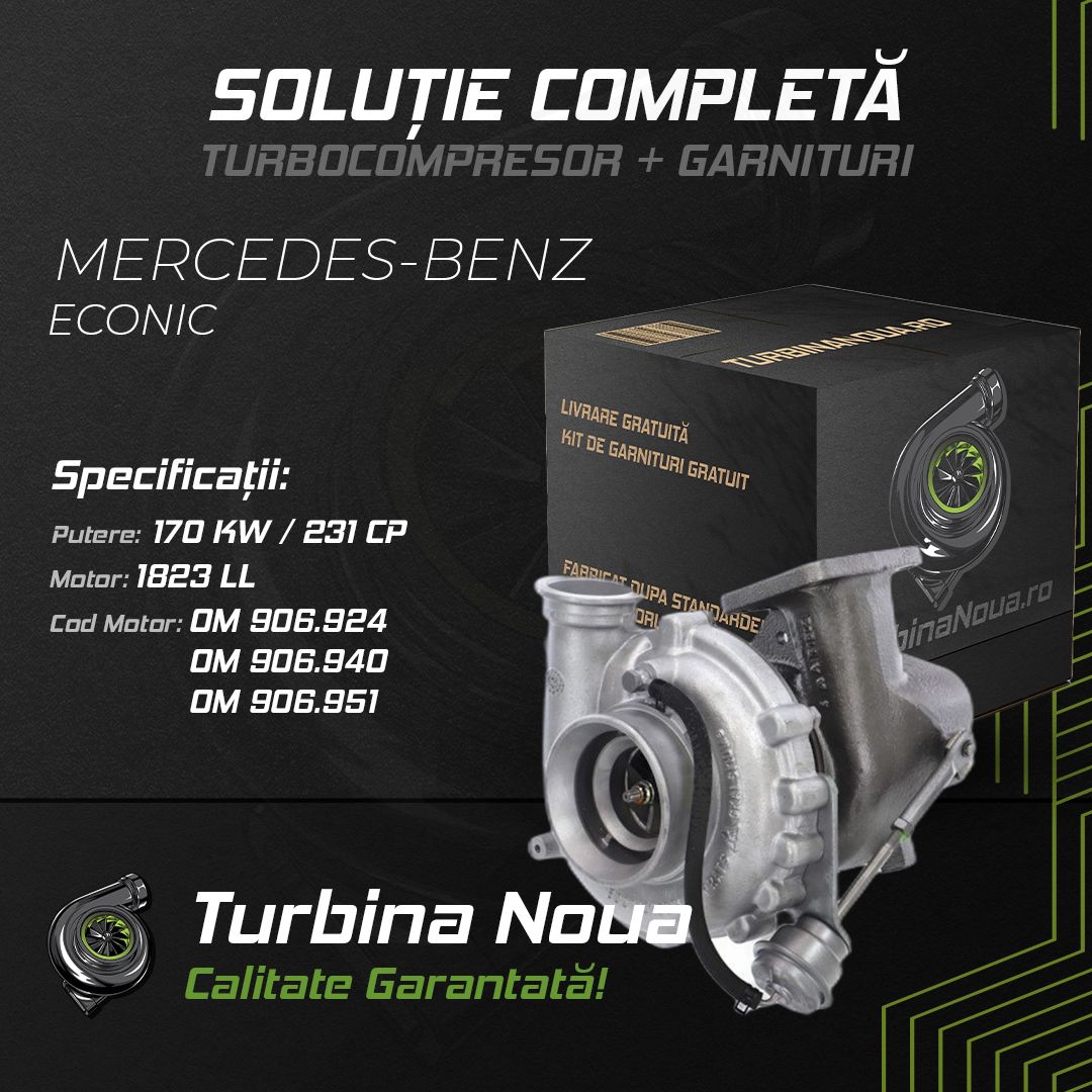 Turbina MERCEDES-BENZ ECONIC 1823 LL 170 KW / 231 CP Noua - Image 2