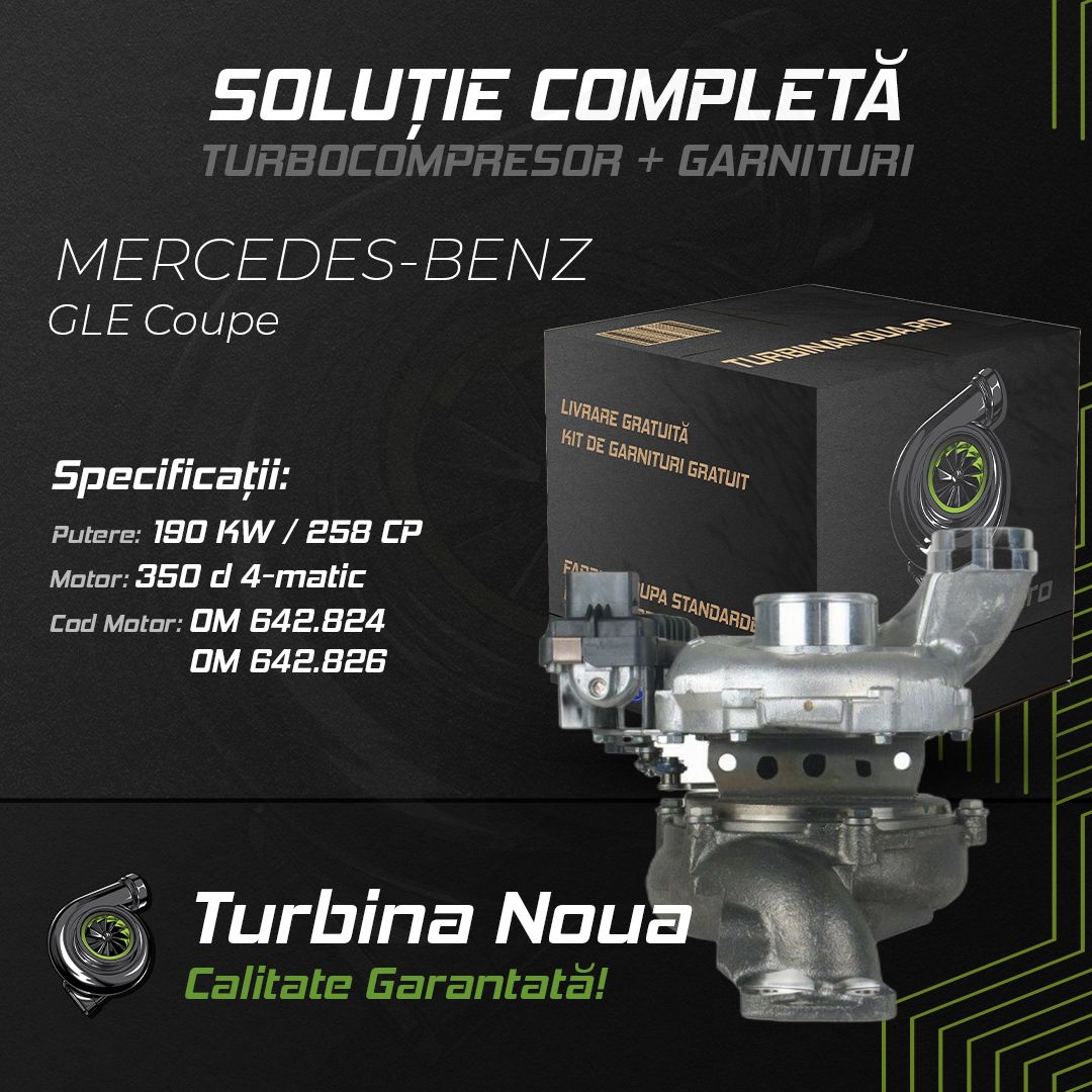 Turbina MERCEDES-BENZ GLE Coupe 350 d 4-matic 190 KW / 258 CP Noua - Image 2