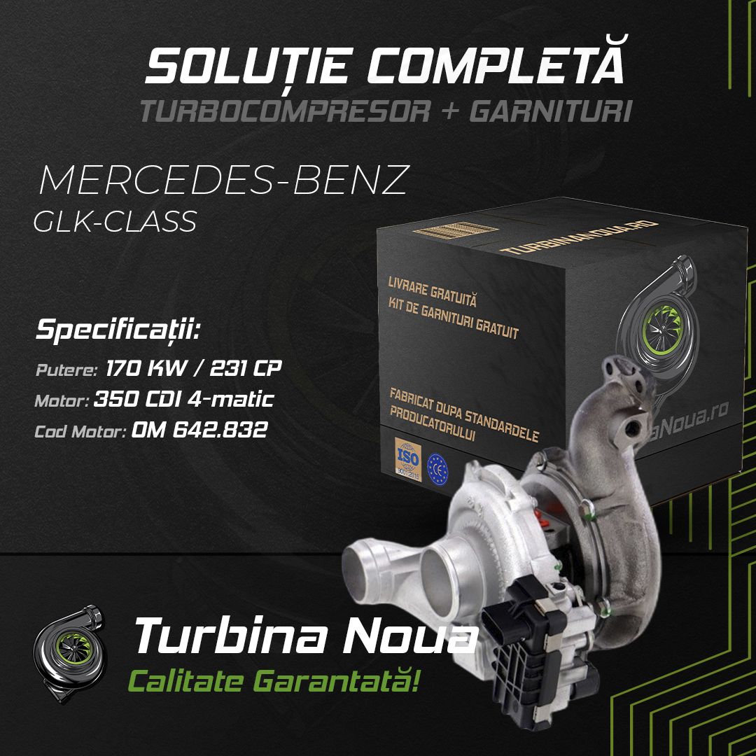 Turbina MERCEDES-BENZ GLK-CLASS 350 CDI 4-matic 170 KW / 231 CP Noua - Image 2