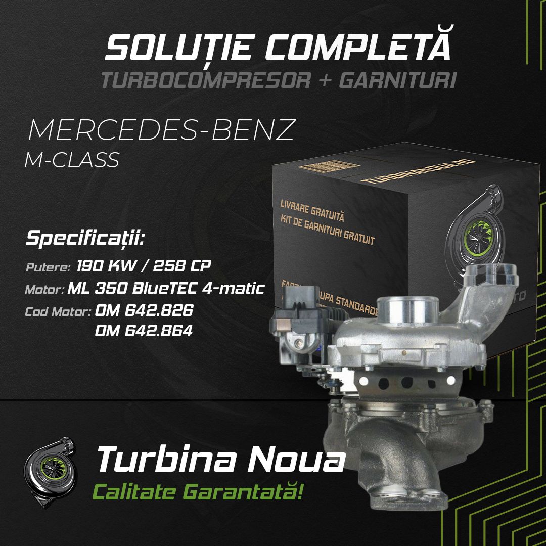 Turbina MERCEDES-BENZ M-CLASS ML 350 BlueTEC 4-matic 190 KW / 258 CP Noua - Image 2
