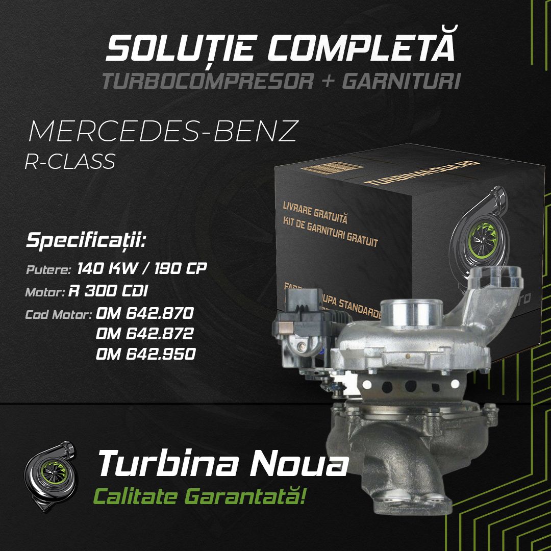 Turbina MERCEDES-BENZ R-CLASS R 300 CDI 140 KW / 190 CP Noua - Image 2