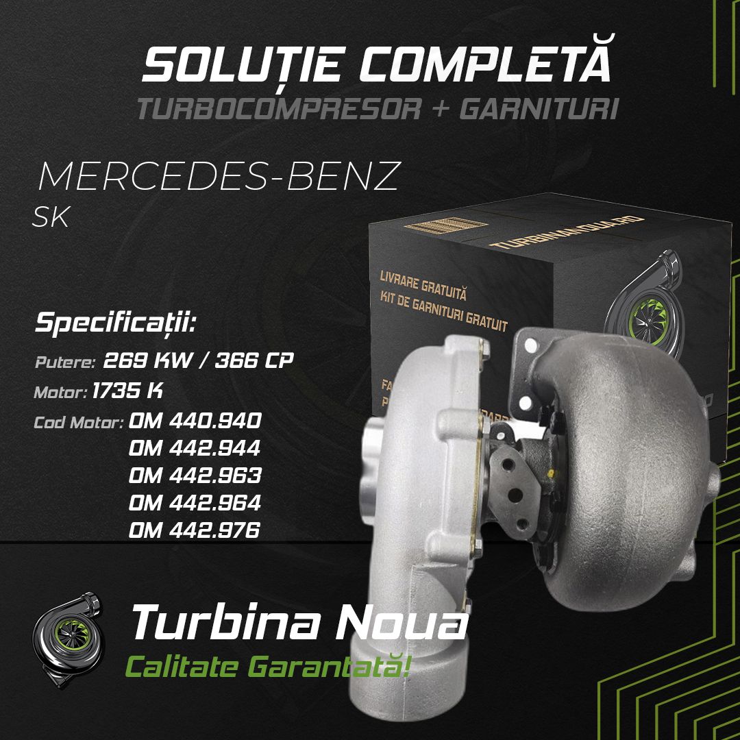Turbina MERCEDES-BENZ SK 1735 K 269 KW / 366 CP Noua - Image 2