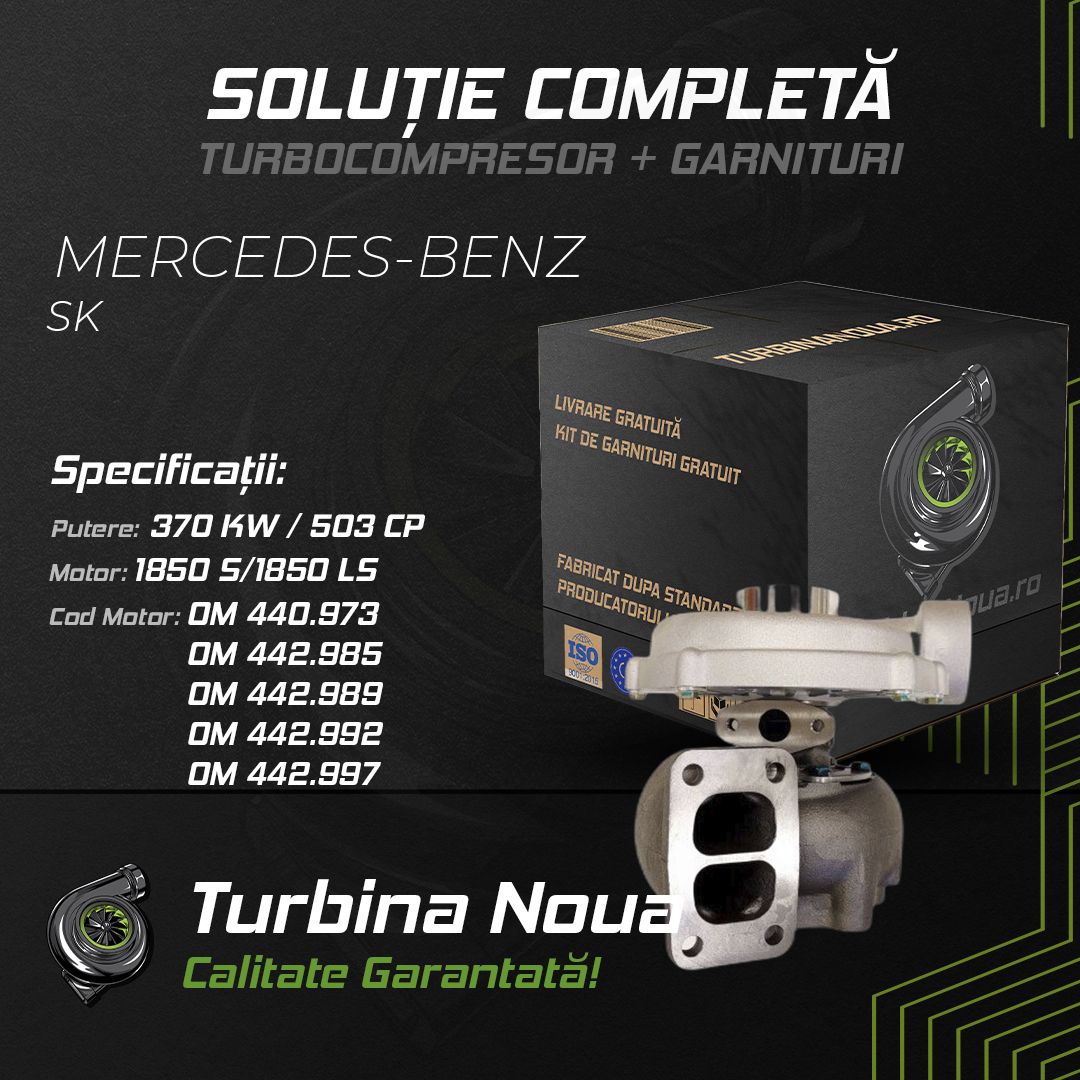 Turbina MERCEDES-BENZ SK 1850 S;1850 LS 370 KW / 503 CP Noua - Image 2
