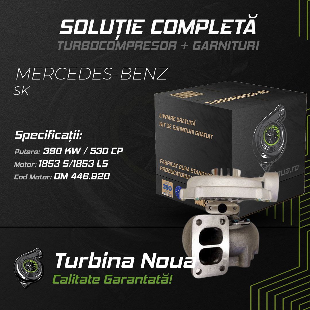 Turbina MERCEDES-BENZ SK 1853 S;1853 LS 390 KW / 530 CP Noua - Image 2
