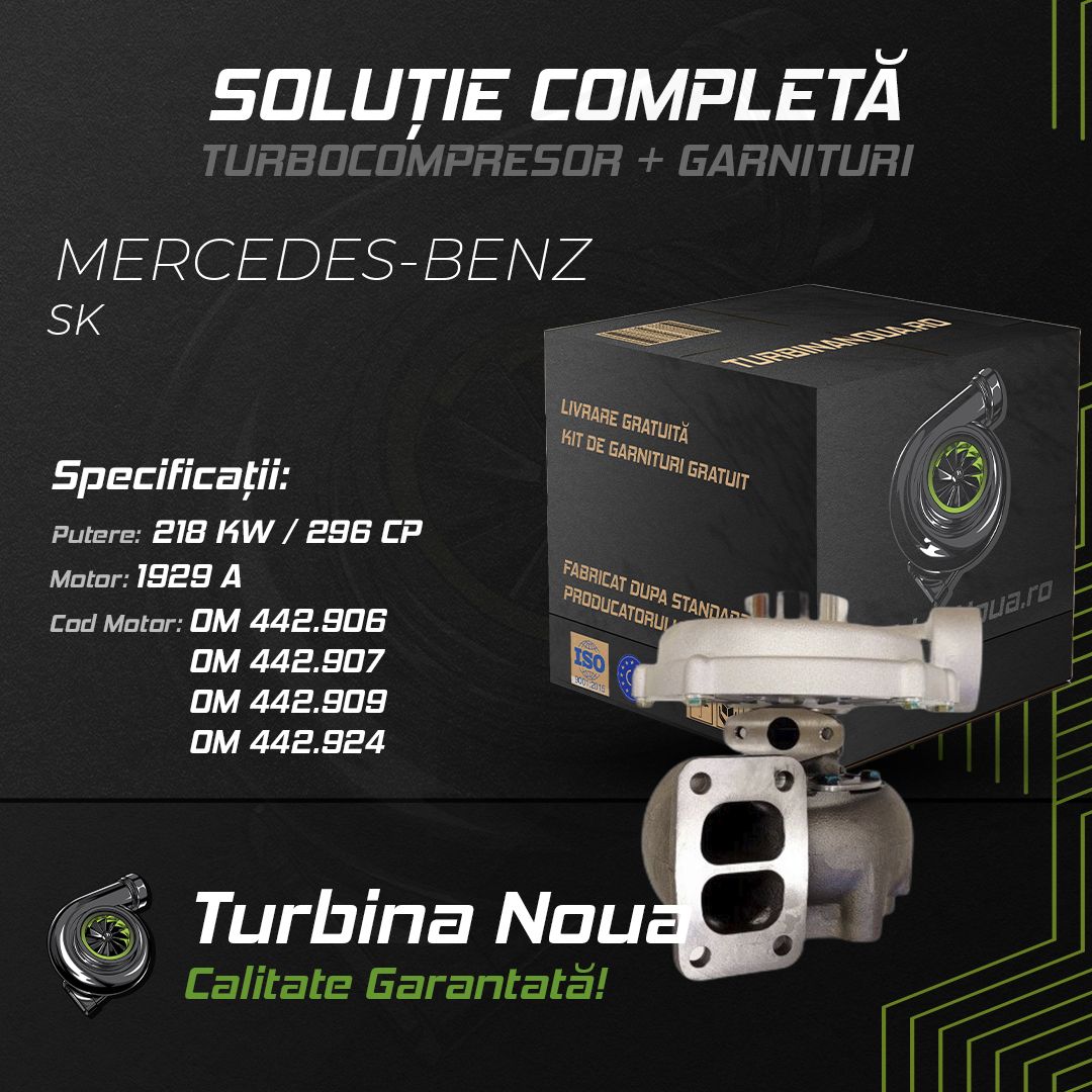 Turbina MERCEDES-BENZ SK 1929 A 218 KW / 296 CP Noua - Image 2
