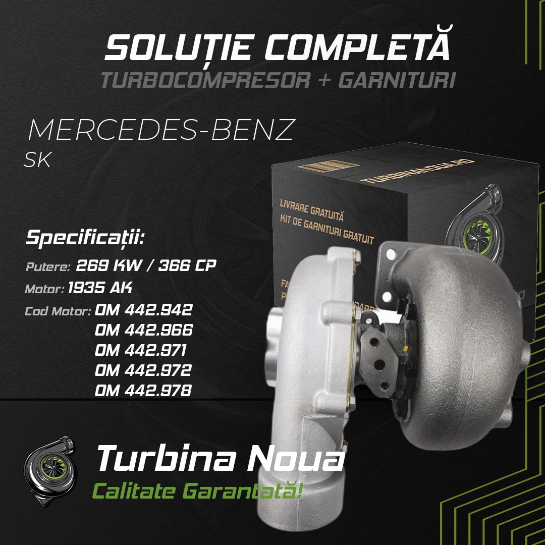 Turbina MERCEDES-BENZ SK 1935 AK 269 KW / 366 CP Noua - Image 2