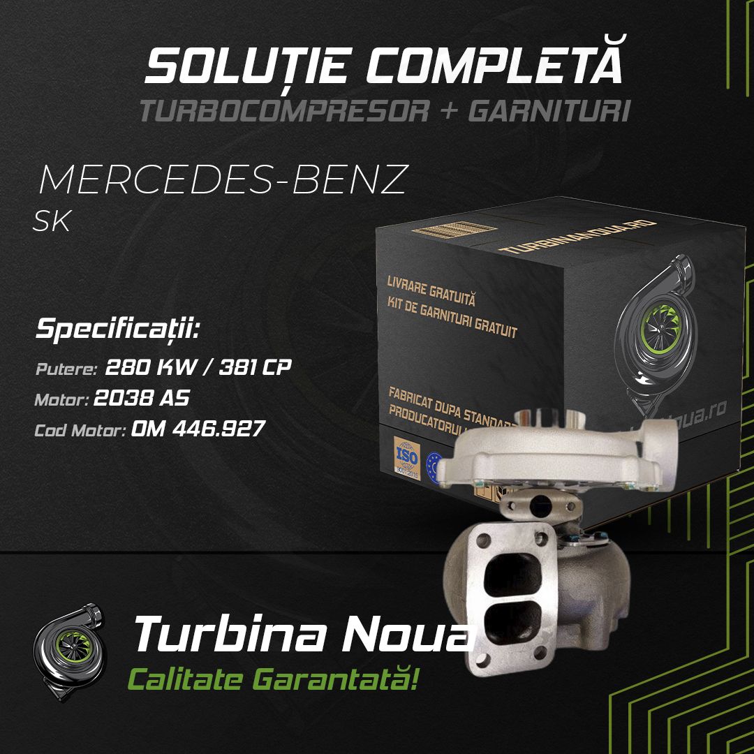 Turbina MERCEDES-BENZ SK 2038 AS 280 KW / 381 CP Noua - Image 2