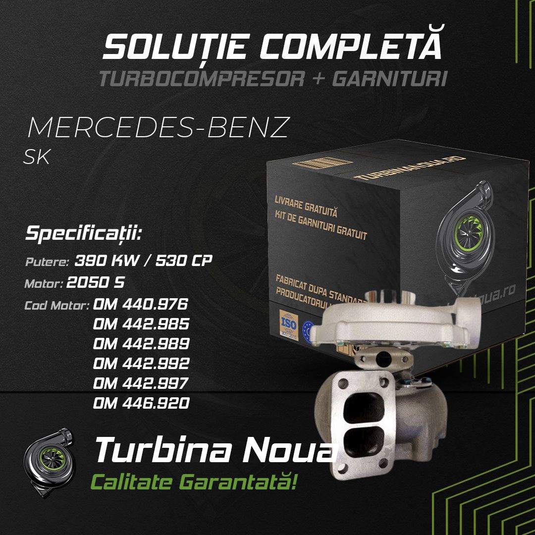 Turbina MERCEDES-BENZ SK 2050 S 390 KW / 530 CP Noua - Image 2