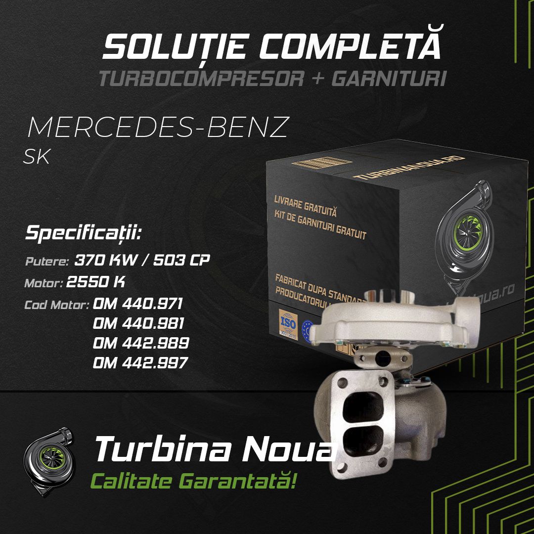 Turbina MERCEDES-BENZ SK 2550 K 370 KW / 503 CP Noua - Image 2