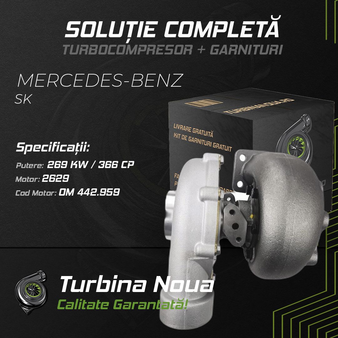 Turbina MERCEDES-BENZ SK 2629 269 KW / 366 CP Noua - Image 2