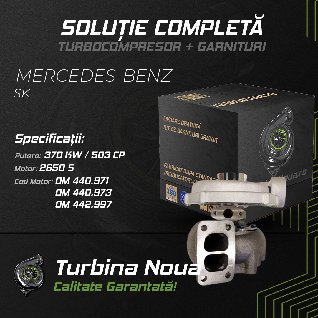 Turbina MERCEDES-BENZ SK 2650 S 370 KW / 503 CP Noua - Image 2