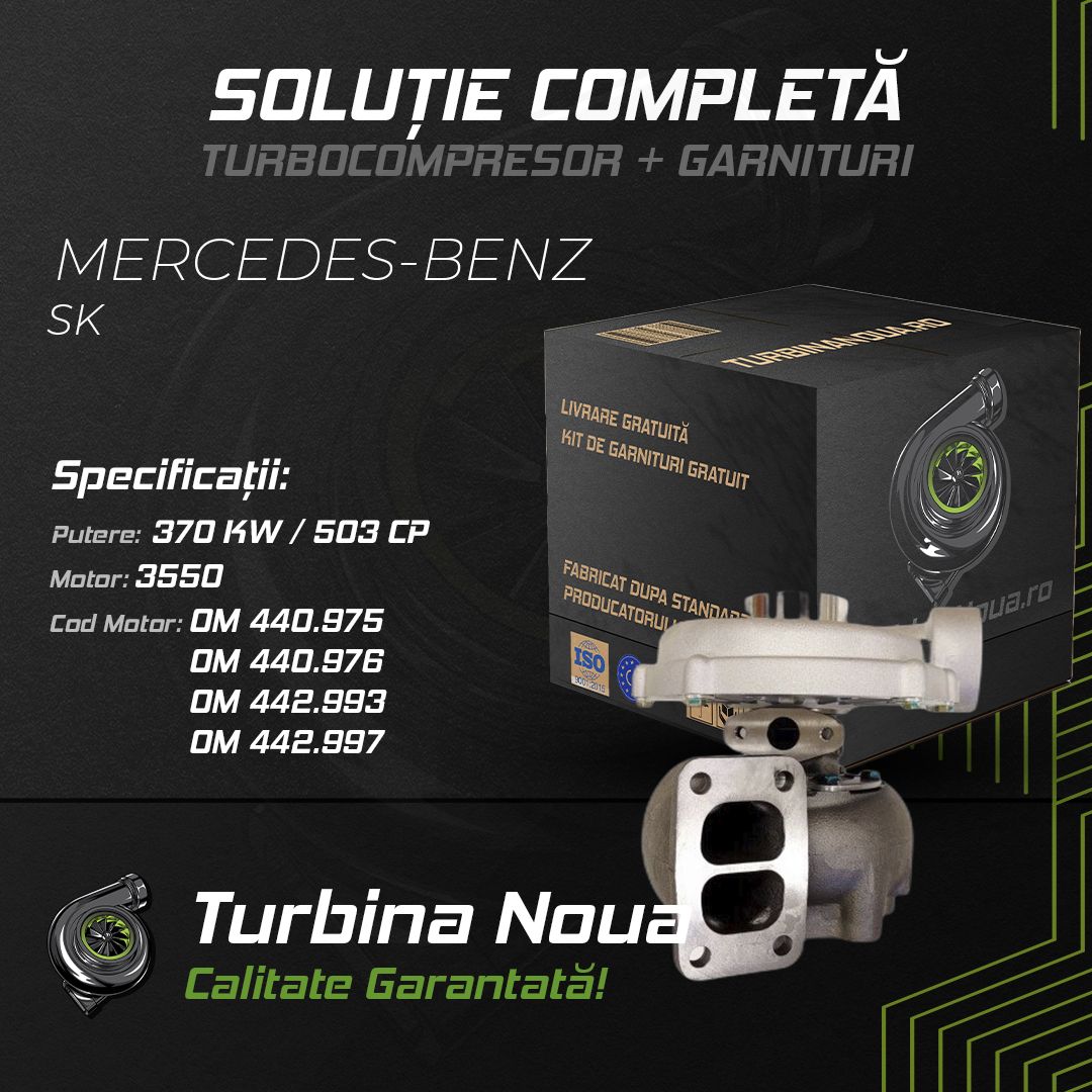 Turbina MERCEDES-BENZ SK 3550 370 KW / 503 CP Noua - Image 2
