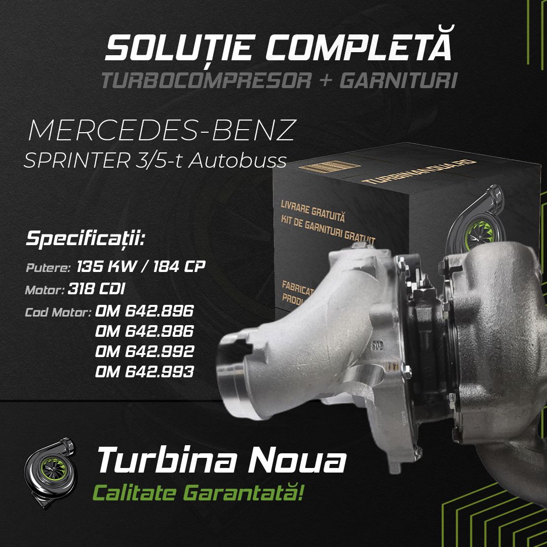 Turbina MERCEDES-BENZ SPRINTER 3;5-t Autobuss 318 CDI 135 KW / 184 CP Noua - Image 2