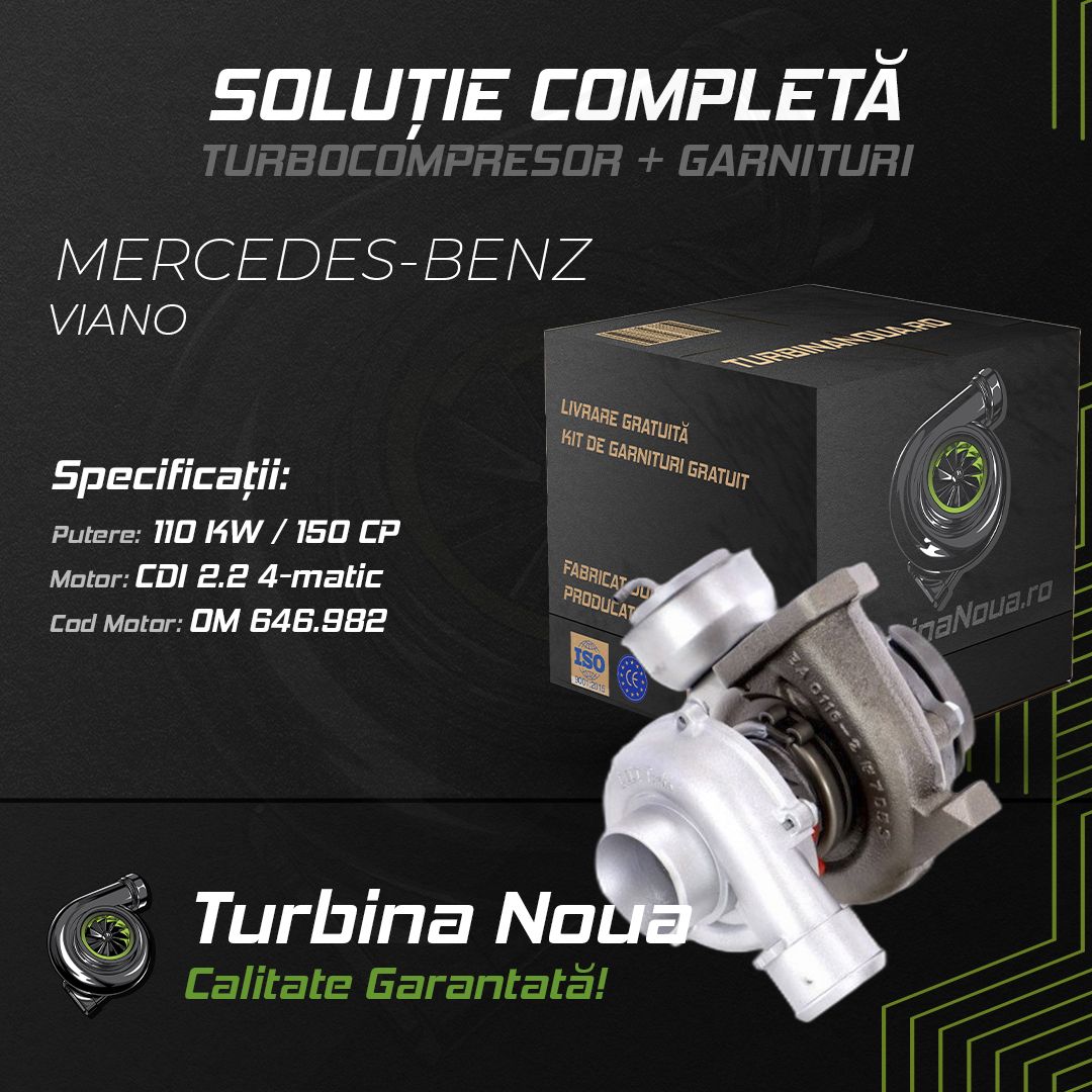 Turbina MERCEDES-BENZ VIANO CDI 2.2 4-matic 110 KW / 150 CP Noua - Image 2