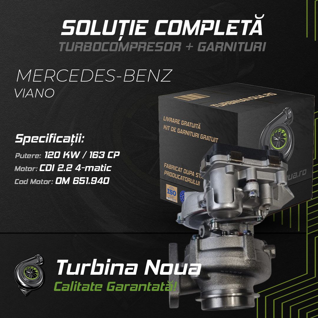 Turbina MERCEDES-BENZ VIANO CDI 2.2 4-matic 120 KW / 163 CP Noua - Image 2