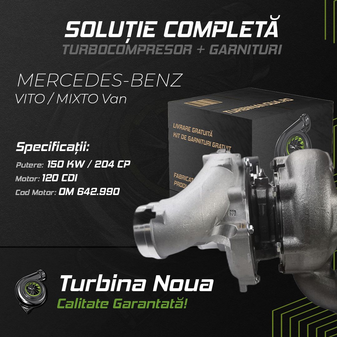 Turbina MERCEDES-BENZ VITO / MIXTO Van 120 CDI 150 KW / 204 CP Noua - Image 2