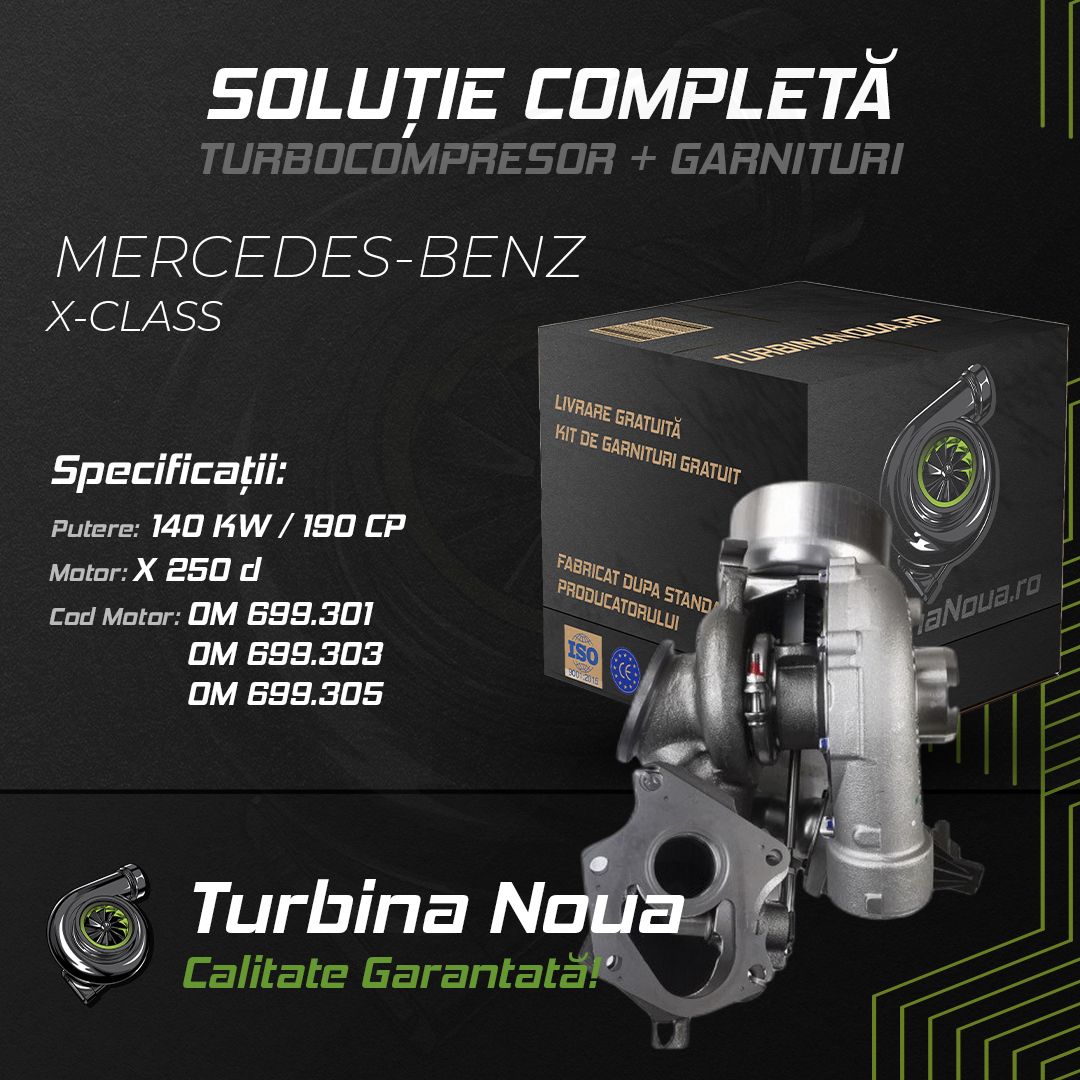 Turbina MERCEDES-BENZ X-CLASS X 250 d 140 KW / 190 CP Noua - Image 2