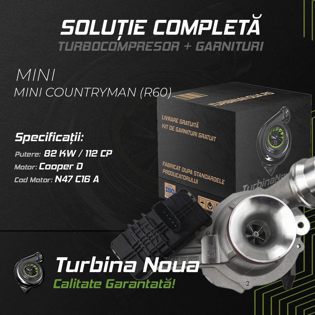 Turbina MINI MINI COUNTRYMAN Cooper D 82 KW / 112 CP Noua - Image 2