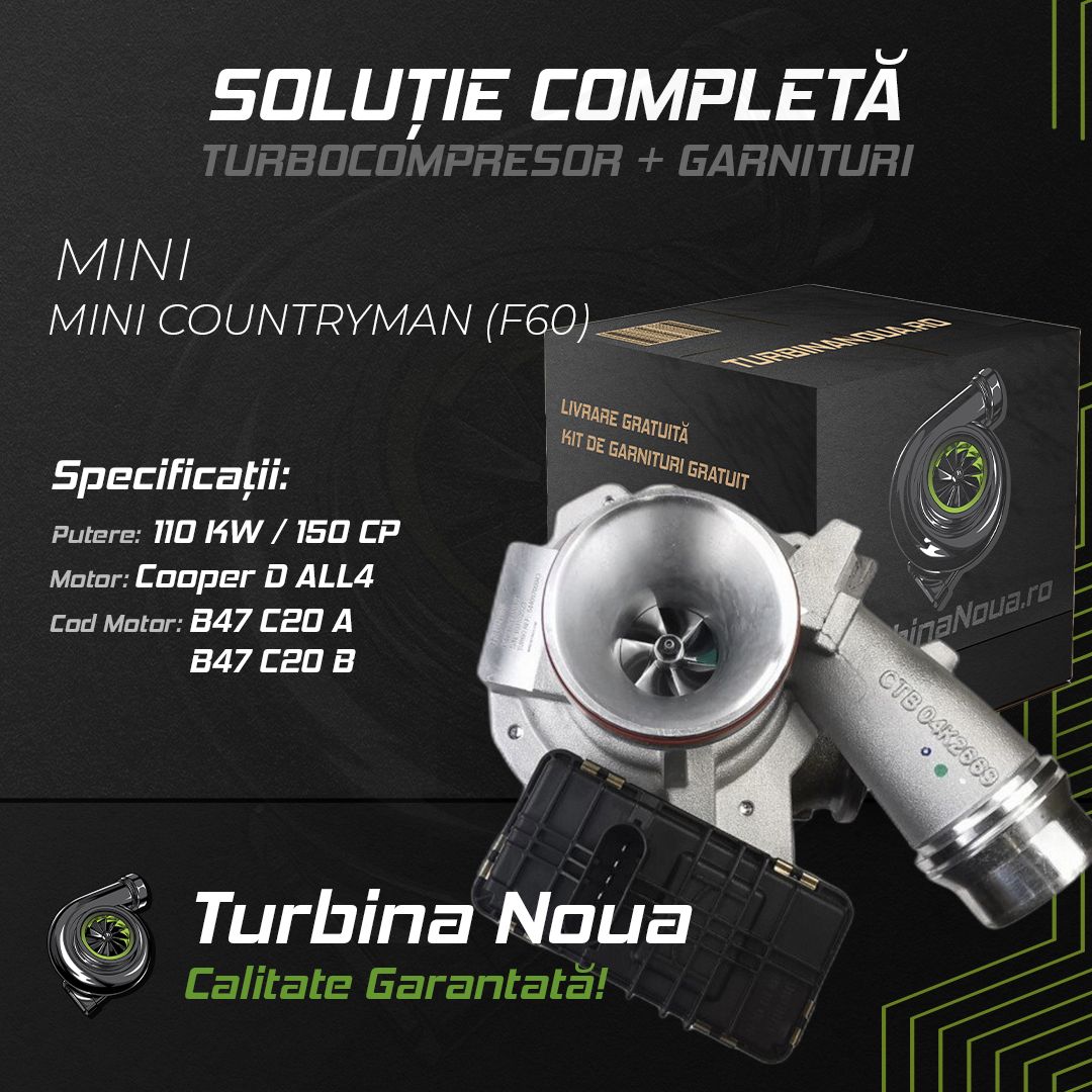 Turbina MINI MINI COUNTRYMAN Cooper D ALL4 110 KW / 150 CP Noua - Image 2