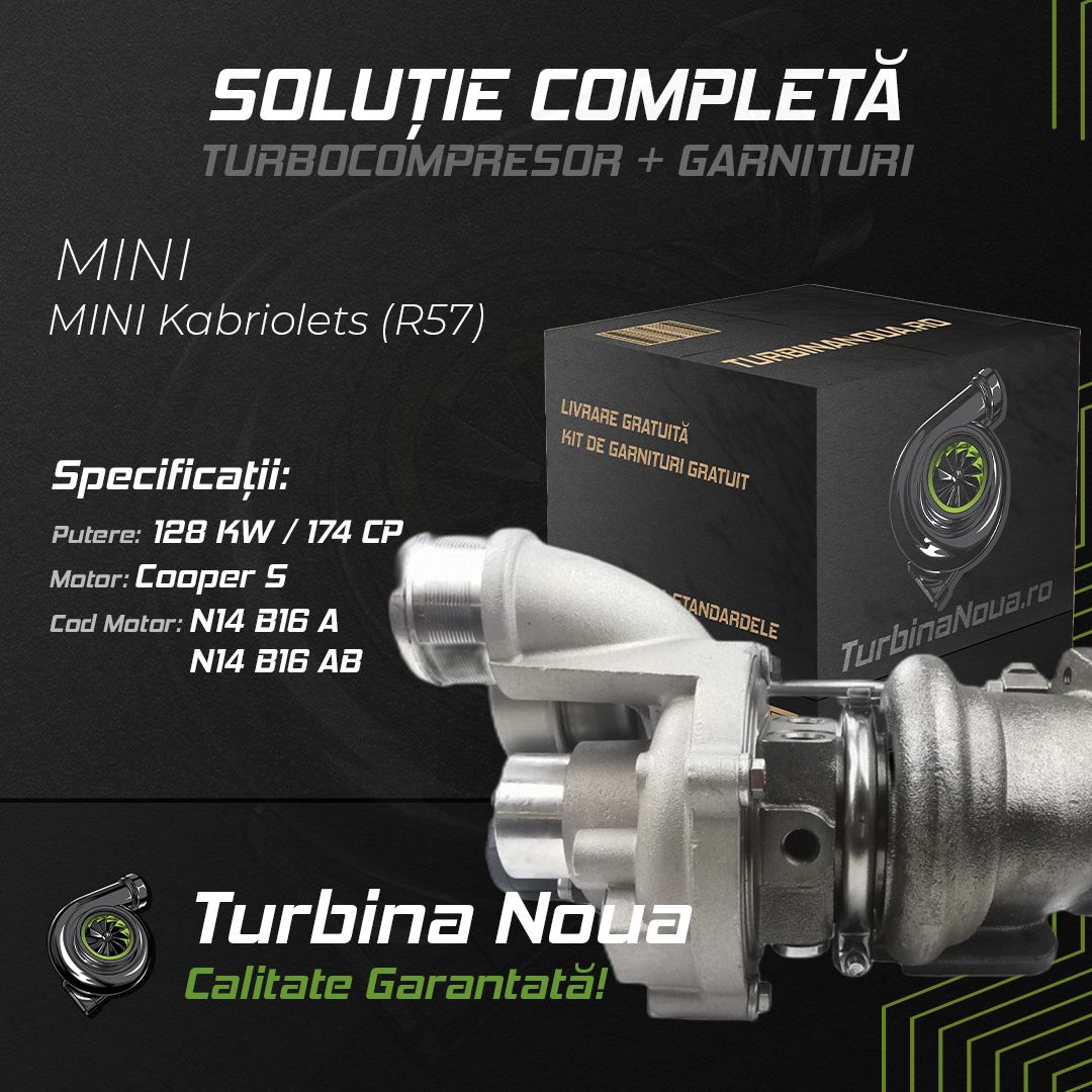 Turbina MINI MINI Kabriolets Cooper S 128 KW / 174 CP Noua - Image 2