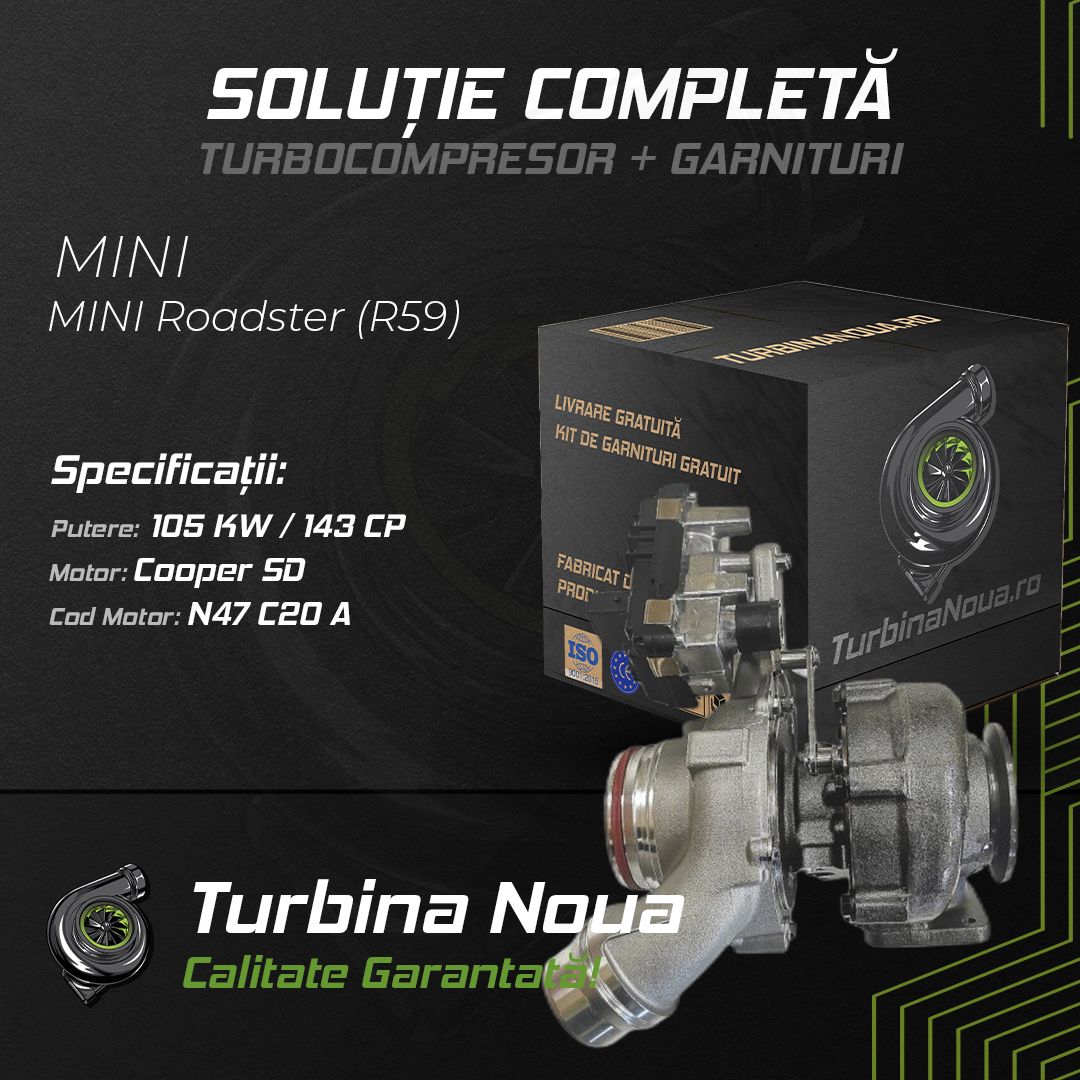 Turbina MINI MINI Roadster Cooper SD 105 KW / 143 CP Noua - Image 2