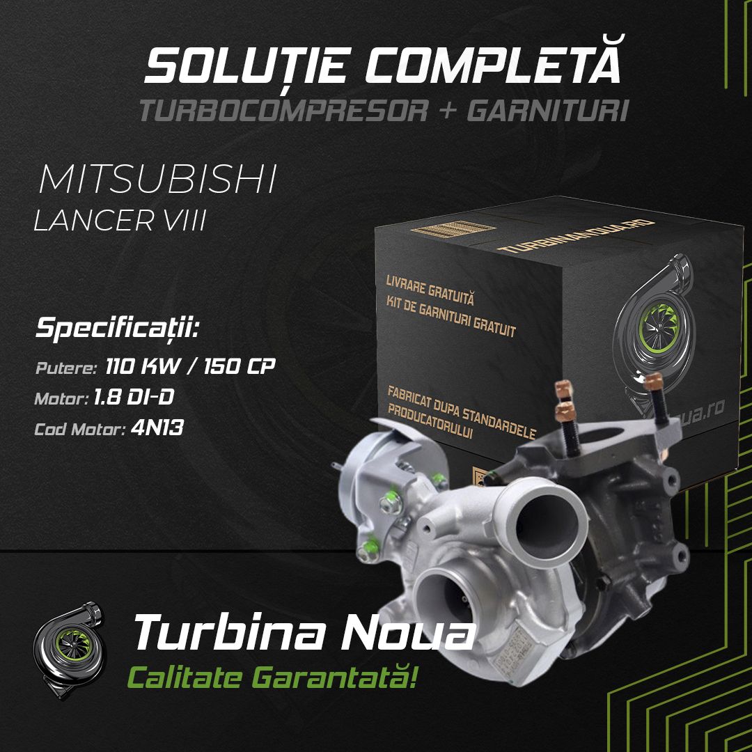 Turbina MITSUBISHI LANCER VIII 1.8 DI-D 110 KW / 150 CP Noua - Image 2
