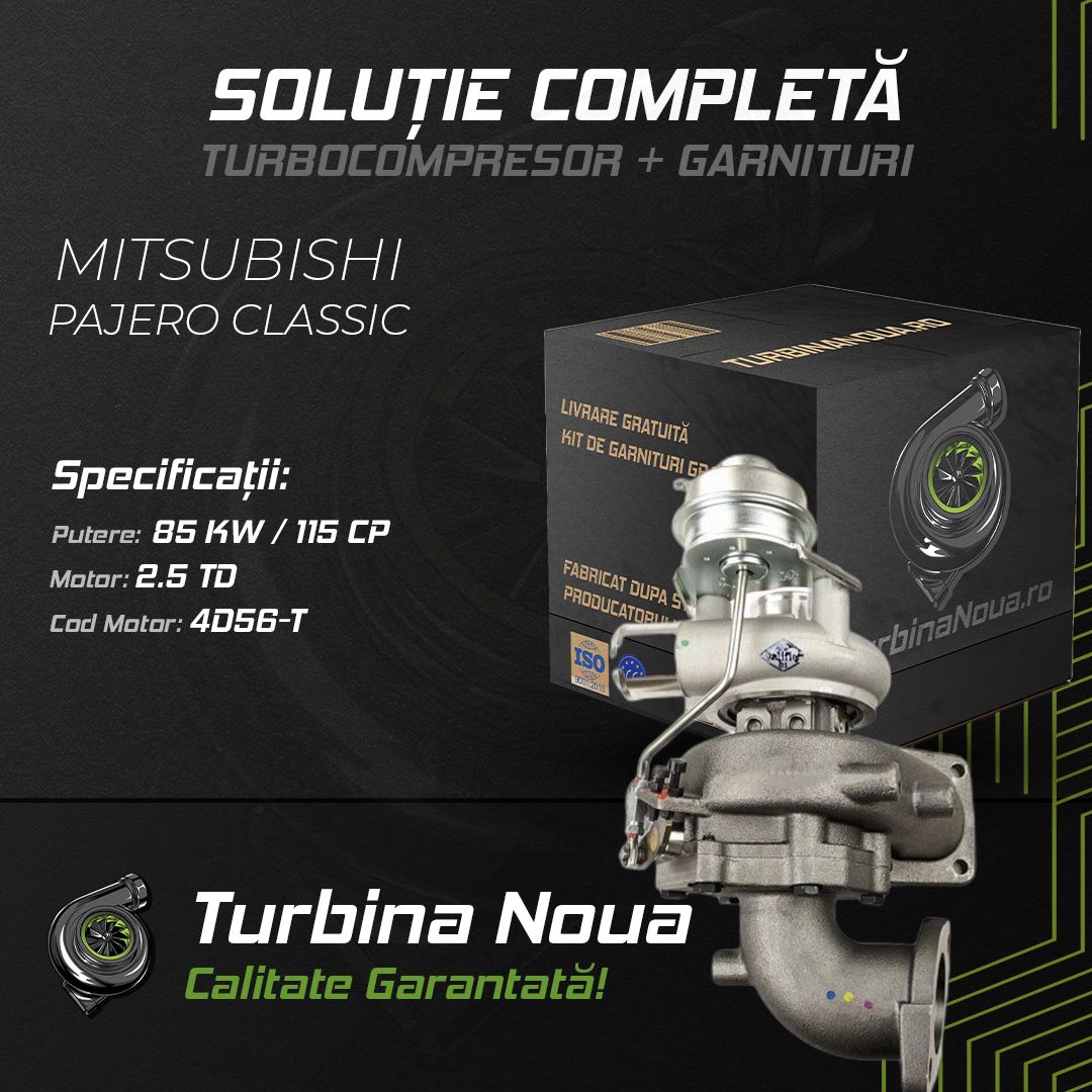 Turbina MITSUBISHI PAJERO CLASSIC 2.5 TD 85 KW / 115 CP Noua - Image 2