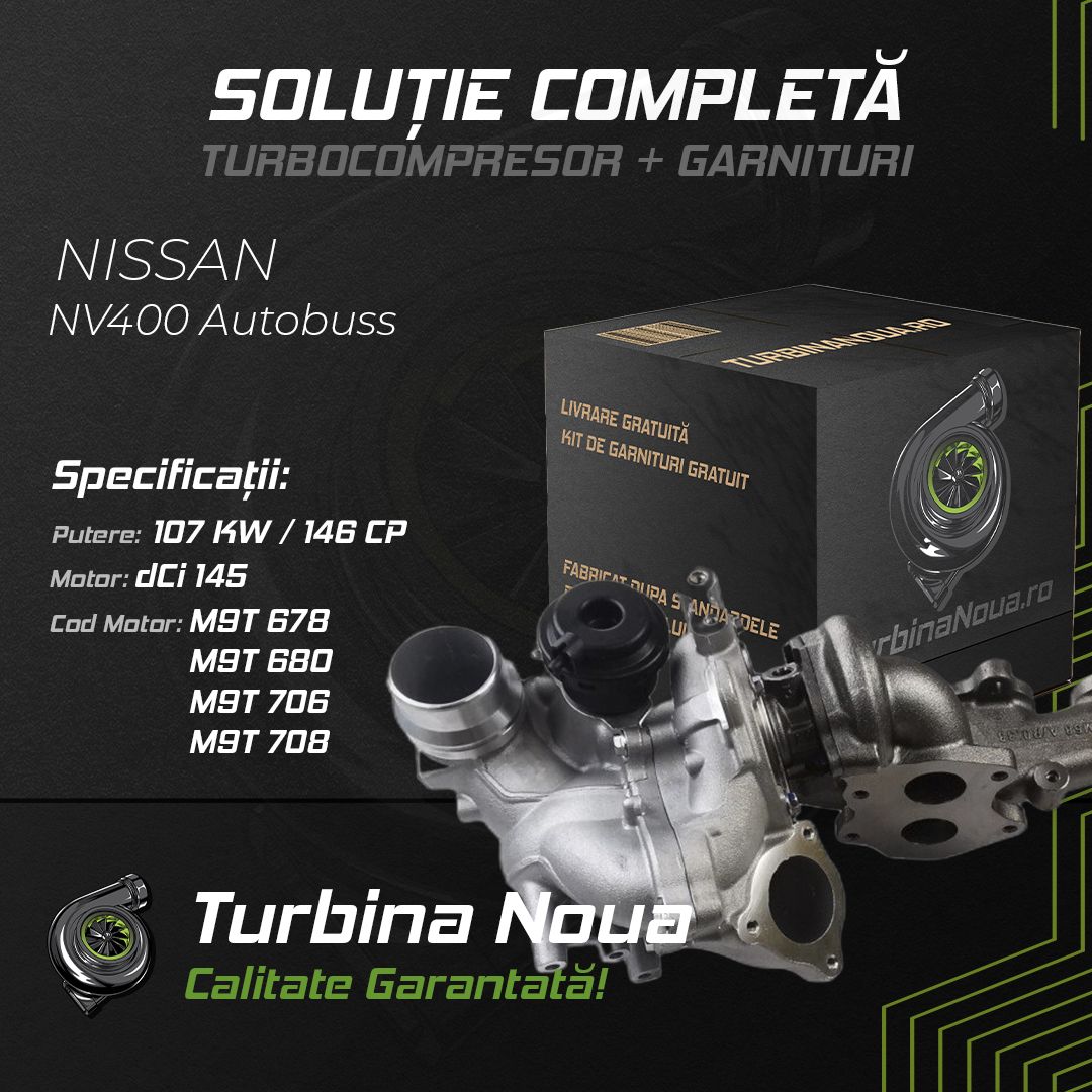 Turbina NISSAN NV400 Autobuss dCi 145 107 KW / 146 CP Noua - Image 2