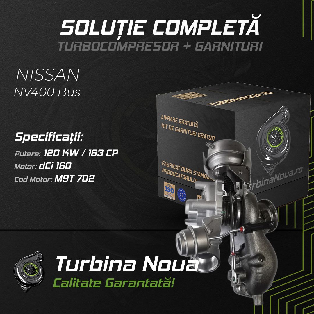 Turbina NISSAN NV400 Bus dCi 160 120 KW / 163 CP Noua - Image 2