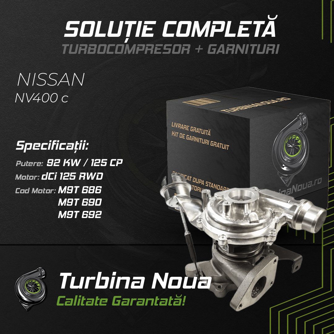 Turbina NISSAN NV400 c dCi 125 RWD 92 KW / 125 CP Noua - Image 2