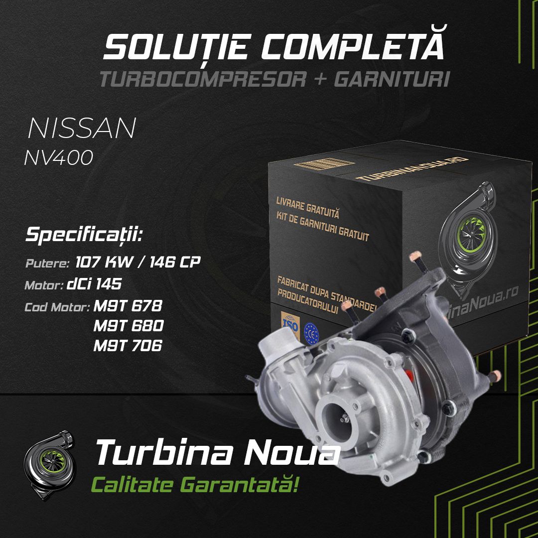 Turbina NISSAN NV400 dCi 145 107 KW / 146 CP Noua - Image 2