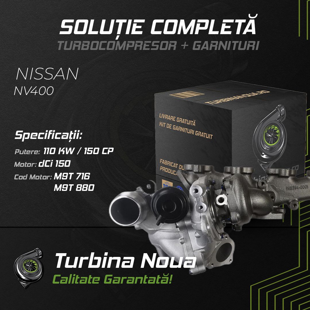 Turbina NISSAN NV400 dCi 150 110 KW / 150 CP Noua - Image 2
