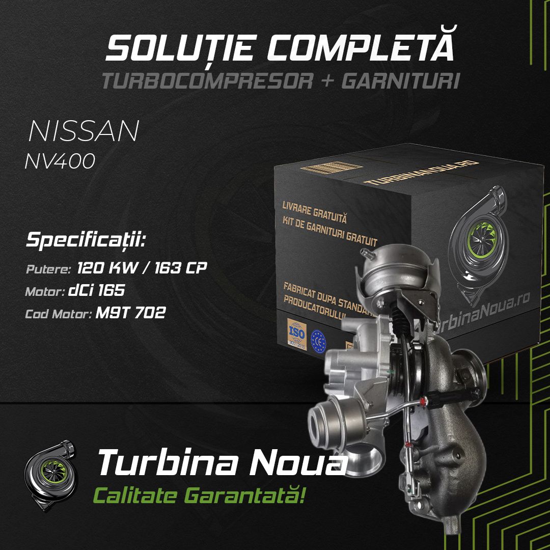 Turbina NISSAN NV400 dCi 165 120 KW / 163 CP Noua - Image 2