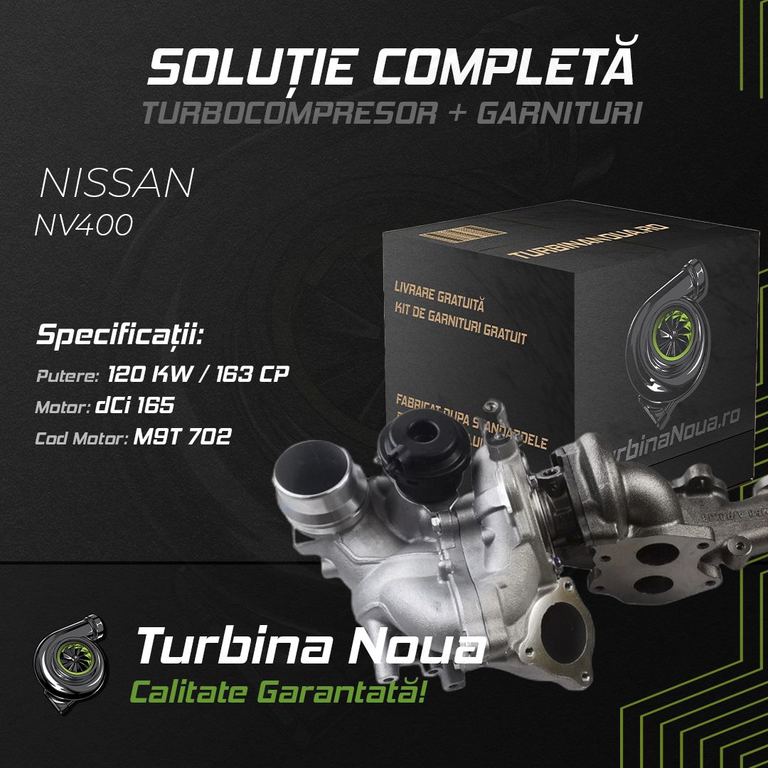 Turbina NISSAN NV400 dCi 165 120 KW / 163 CP Noua - Image 2