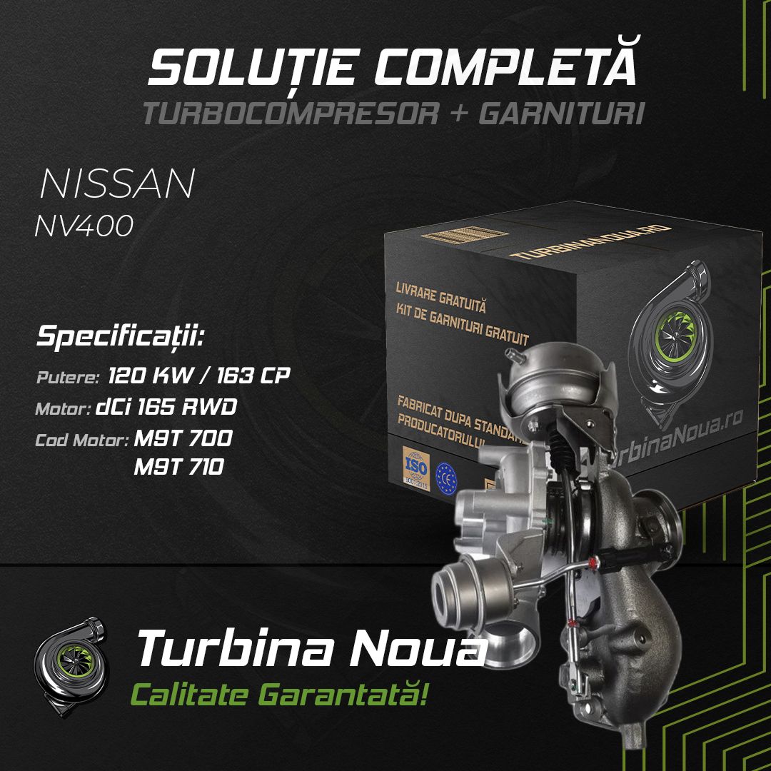 Turbina NISSAN NV400 dCi 165 RWD 120 KW / 163 CP Noua - Image 2