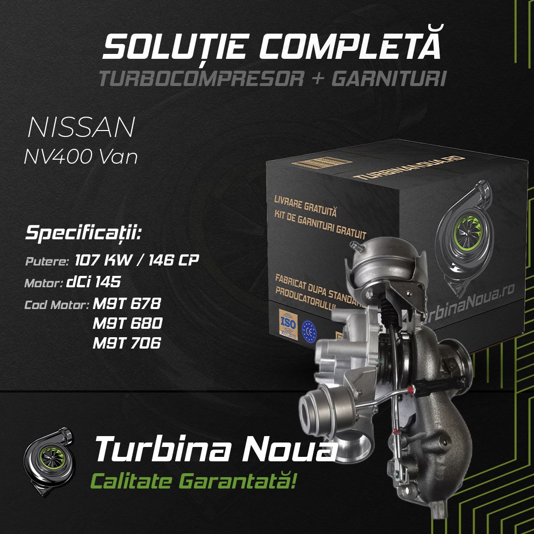 Turbina NISSAN NV400 Van dCi 145 107 KW / 146 CP Noua - Image 2