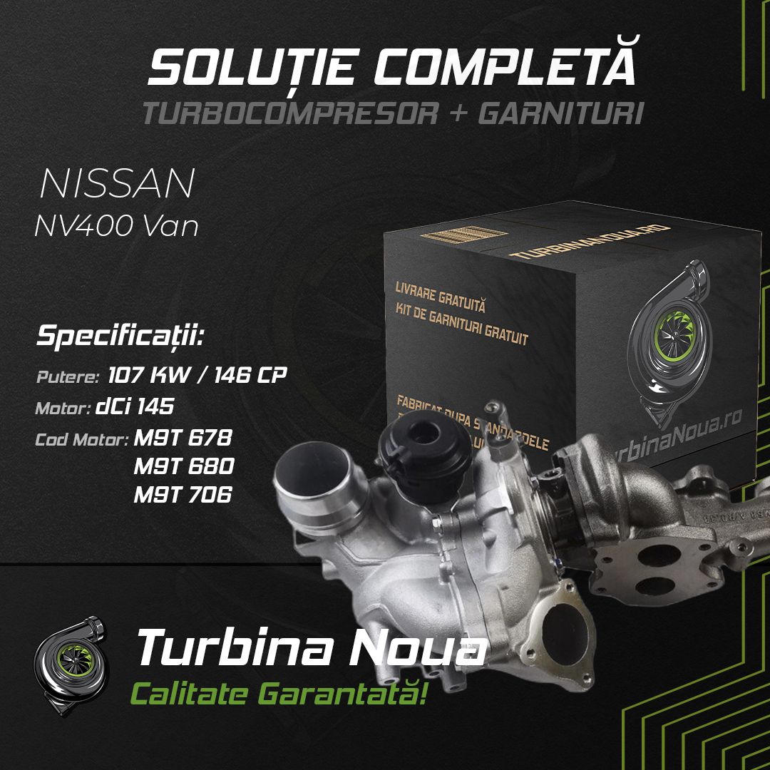 Turbina NISSAN NV400 Van dCi 145 107 KW / 146 CP Noua - Image 2