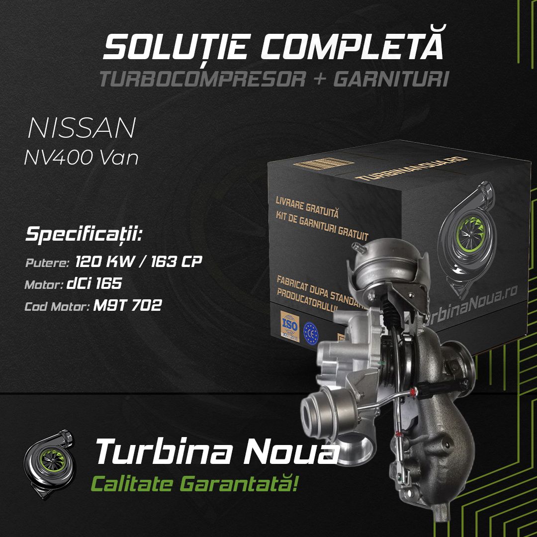 Turbina NISSAN NV400 Van dCi 165 120 KW / 163 CP Noua - Image 2