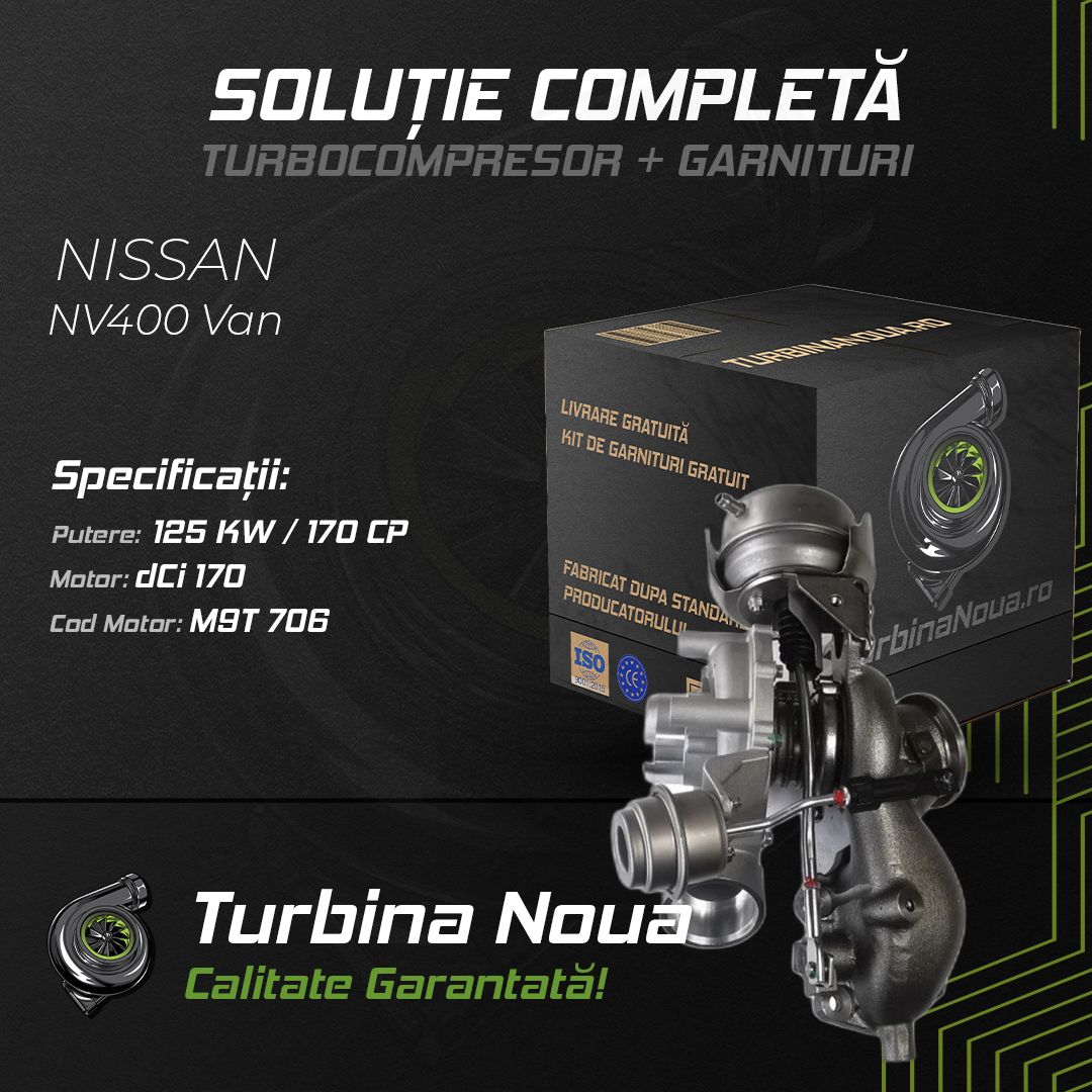 Turbina NISSAN NV400 Van dCi 170 125 KW / 170 CP Noua - Image 2